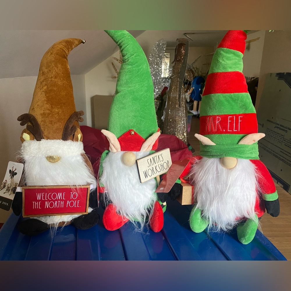 NWT SET OF 3 RAE DUNN GNOMES